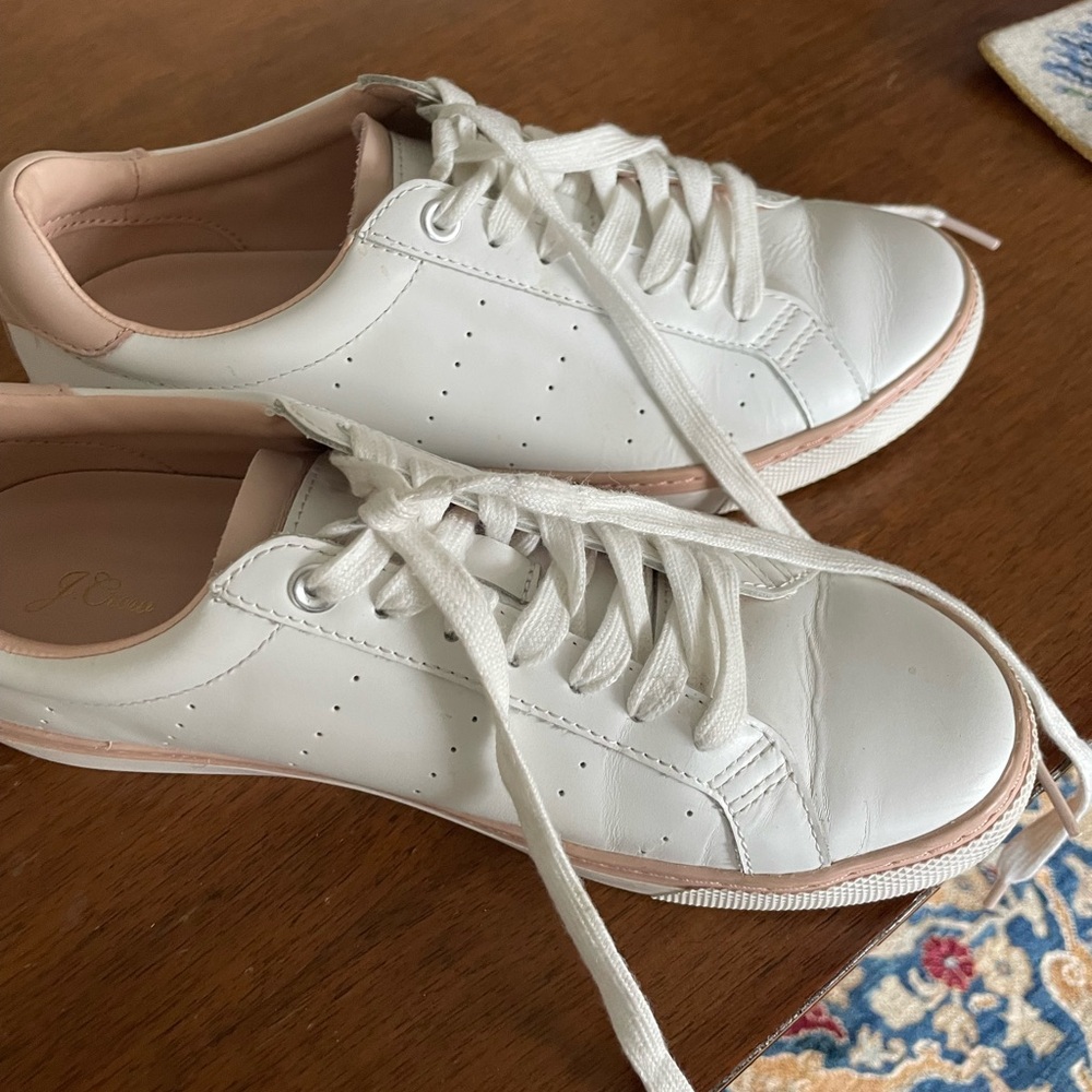Saturday sneakers in leather with pink detail Size 9 - Picture 2 of 6